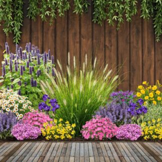 Staudenbeet "Streifenbeet als Duftoase", 16 Pflanzen, bunt*