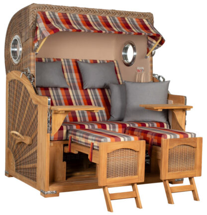 Strandkorb Amrum Grande Bullauge Teak PE Banana Dessin 584*