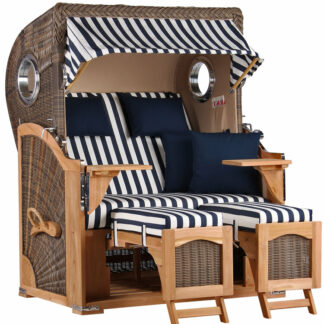 Strandkorb Düne Bullauge Teak PE Grey Dessin 518*