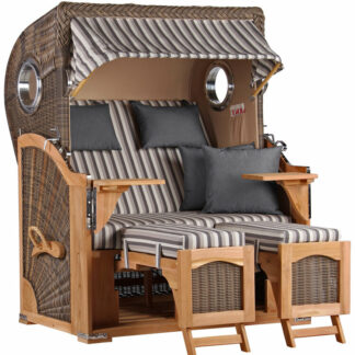 Strandkorb Düne Bullauge Teak PE Grey Dessin 545*