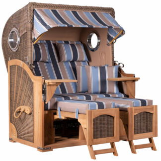Strandkorb Düne Bullauge Teak PE Grey Dessin 580*