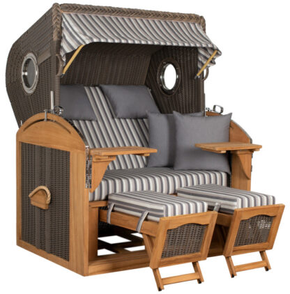 Strandkorb Horum XL Teak PE grey Dessin 545*