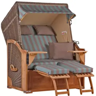 Strandkorb Nordstrand Teak PE grey Dessin 520*