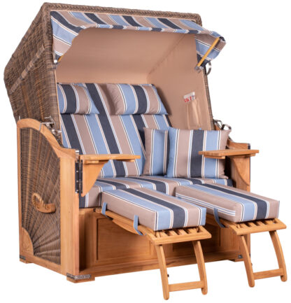 Strandkorb Nordstrand Teak PE grey Dessin 580*