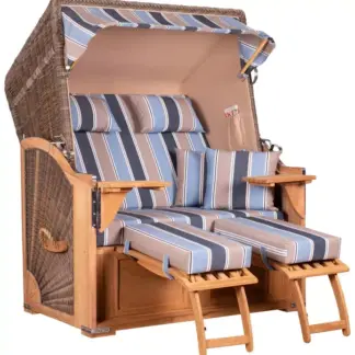Strandkorb Nordstrand Teak PE grey Dessin 580*