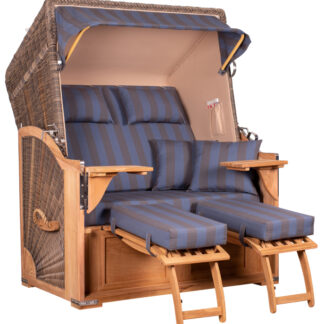 Strandkorb Nordstrand Teak PE grey Dessin 582*