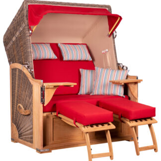 Strandkorb Nordstrand Teak PE grey Dessin 585*