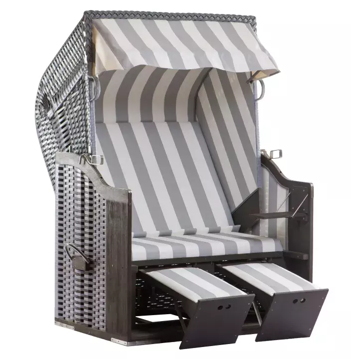 Strandkorb Profi Ostsee Poel PVC grey Dessin 989*