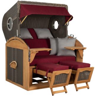 Strandkorb Werdum XL Teak PE Grey Dessin 594*