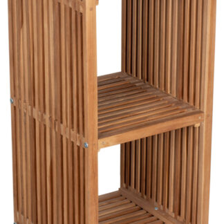 Teakregal 2 Fächer Outdoor 80x40x40 cm*