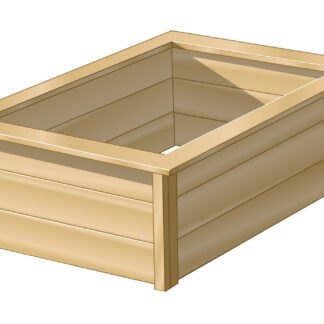 Teichbecken Holzrahmen 147,5x103,5x47,5cm*