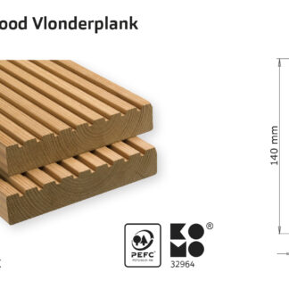 Terrassendielen thermisch modifiziert Classic 390cm*