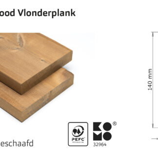 Terrassendielen thermisch modifiziert glatt gehobelt 420cm (26x140mm)*