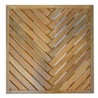 Terrassenfliesen Holzfliesen Bangkirai 100x100cm (Fischgrät)*