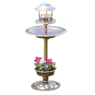 Tim Garden Vogeltränke 4in1 mit Solar