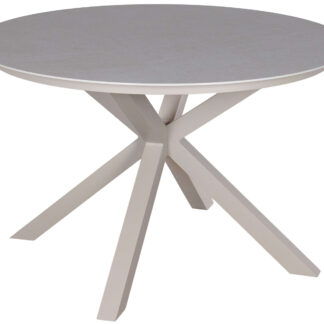 Tisch Malaga 120 cm rund ivory Aluminium*
