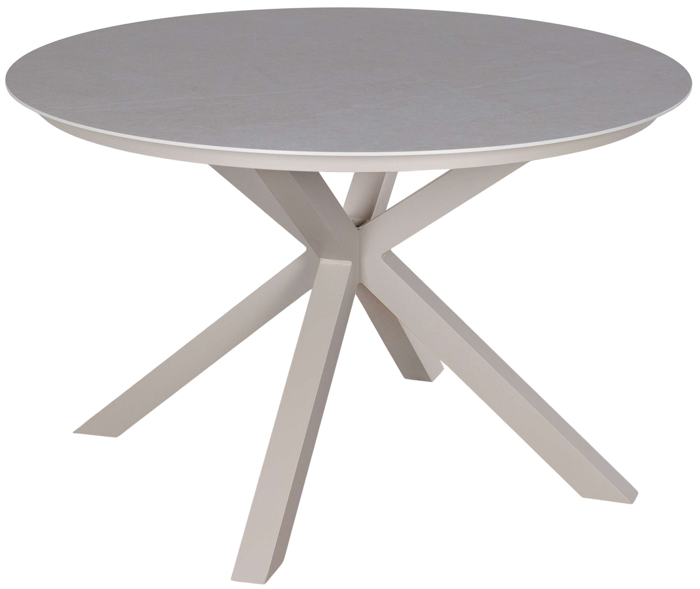 Tisch Malaga 120 cm rund ivory Aluminium*