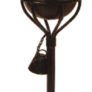 Tischfackel Stahl Schwarz 30cm*