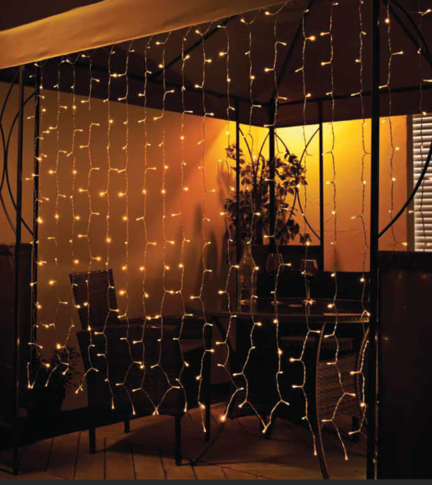 Vorhang Lichterketten 1,5x1,5m 192LED