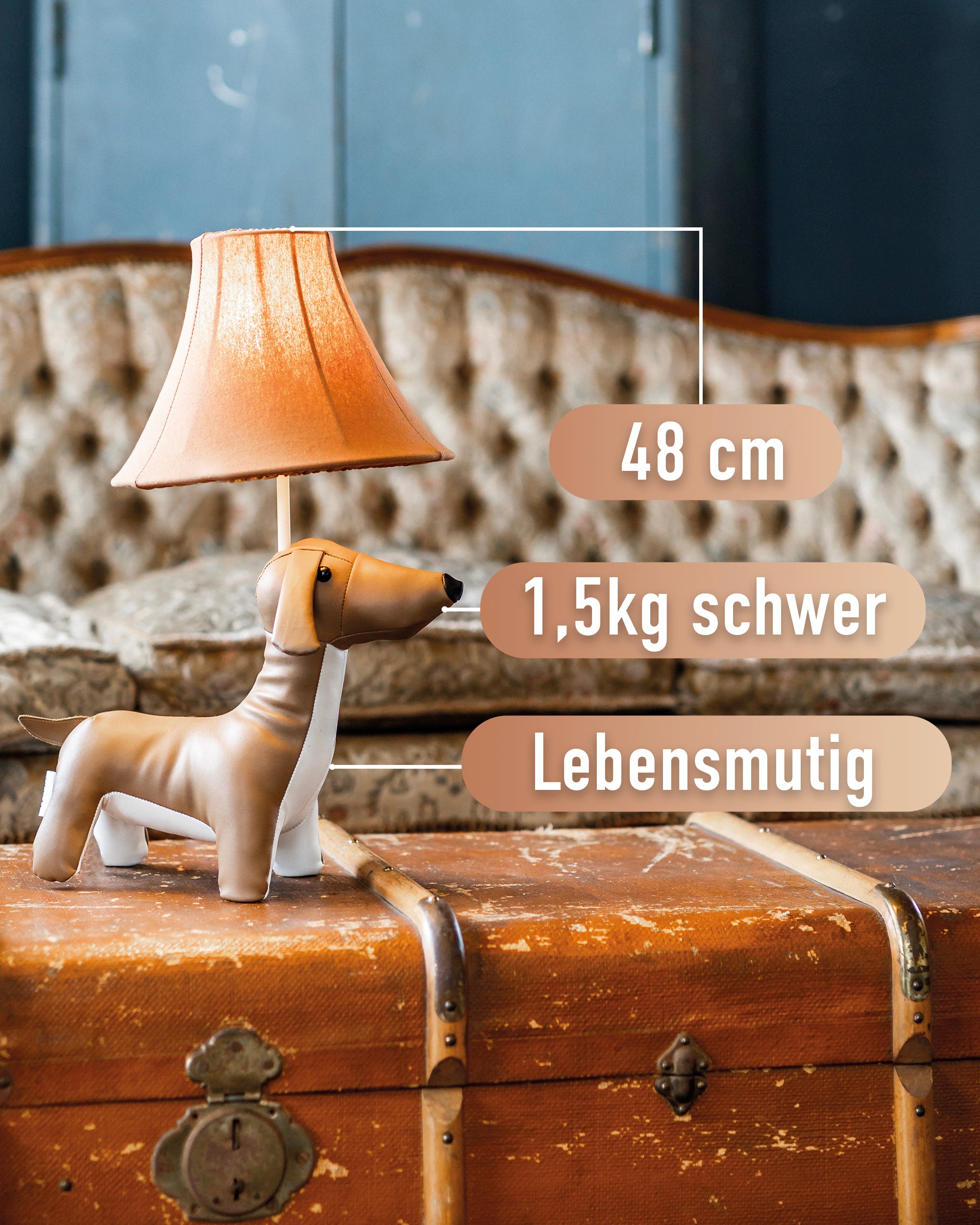 Waldi - die Dackellampe (48 cm)*