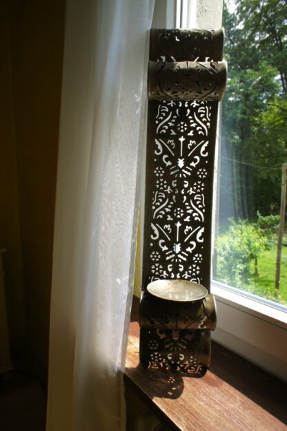 Wandkerzenhalter Arabeske, Windlicht mit Schattenspiel Kerzenhalter für die Wand*