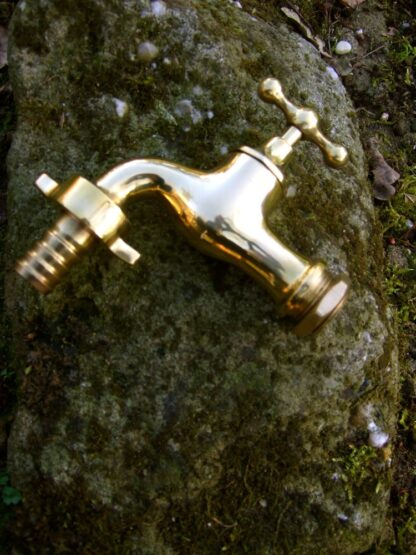 Wasserhahn wie antik, Messing, Wasserspeier, Wasserhahn für Gartenbrunnen*