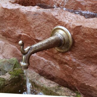 Wasserspeier, venezianisch, Brunnenauslauf, Messing, Wasserauslauf , wie antik*