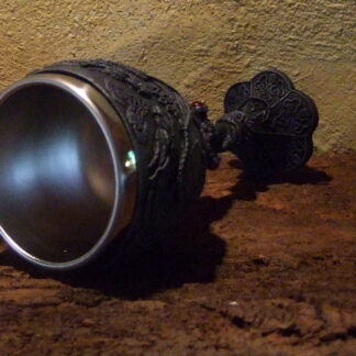 Weinbecher - mittelalterlicher Kelch mit Drachen*