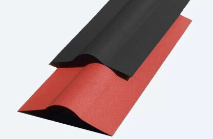 Windfedern Bitumen schwarz 90cm*