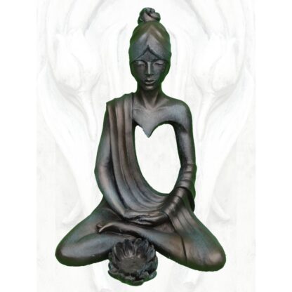 Yoga Spirit "Anahata-Herzchakra", Bronze Optik - Original von Vidroflor*