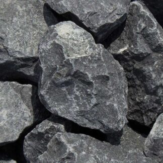 Ziersplitt Zierkies Naturstein schwarzer Basalt 50/80mm 1500kg.*