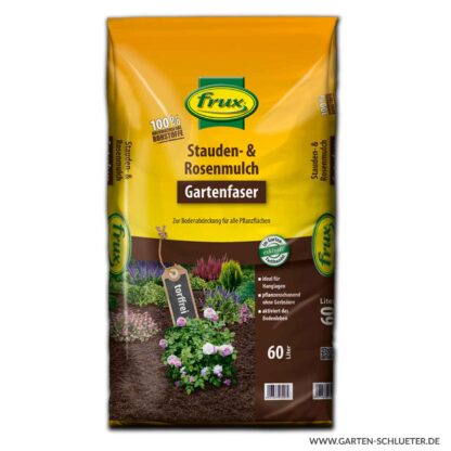 frux - Stauden- & Rosenmulch 60 Liter 1 Palette/ 42 Sack Lieferform: Palette*